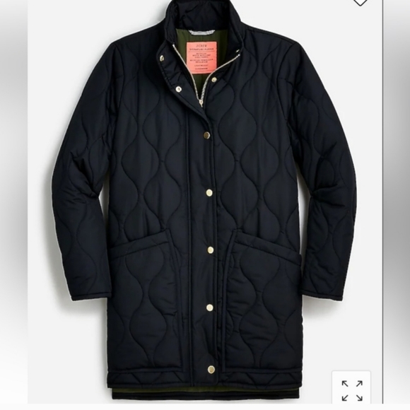 J Crew quilted black cocoon puffer jacket size ST - Picture 7 of 11
